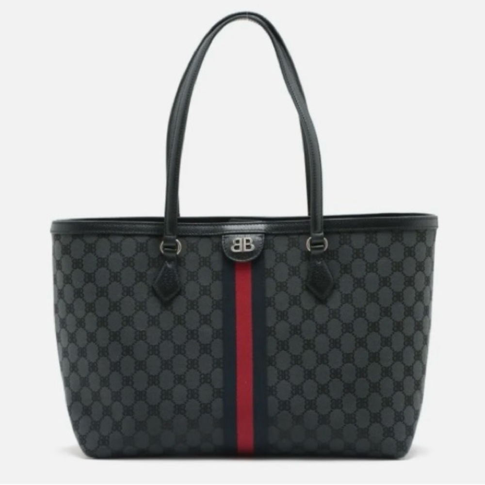 BALENCIAGA x GUCCI The Hacker Project Tote Bag Black